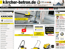 Tablet Screenshot of kaercher-betron.de